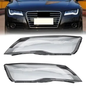 For 2012-2015 Audi A7 S7 RS7 Left & Right Front Headlights Headlamps Lens Covers