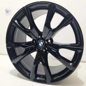 22" BMW X7 Gloss Black Rear Factory OEM Alloy Wheel Rim 2019-2026
