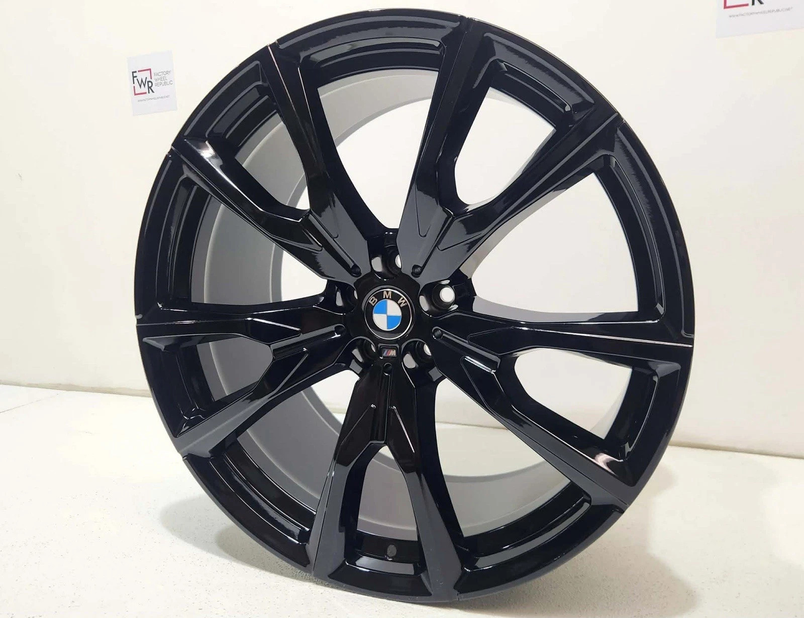 22" BMW X7 Gloss Black Rear Factory OEM Alloy Wheel Rim 2019-2026
