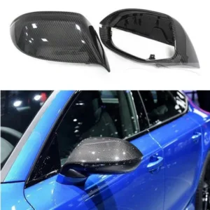 Carbon Fiber Car Side Mirror Cover Caps Side Assist For Audi A7 RS7 S7