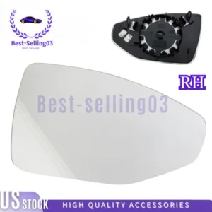 Mirror Glass Passenger Right Side For AUDI A6 A7 A8 2019 2020 2021 2022 2023 New