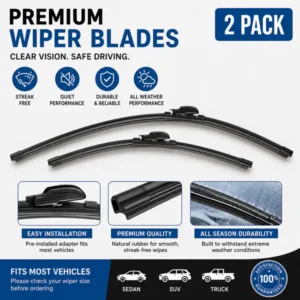 Wiper Blades Toyota Camry 2002 - 2006 Front Windshield 24/19 inches - Set of 2