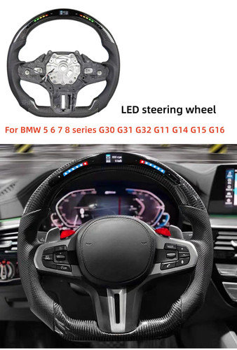Carbon Fiber Steering Wheel For BMW X3 G01 X4 G02 X5 G05 X6 G06 X7 G07 W/Heated - Image 14