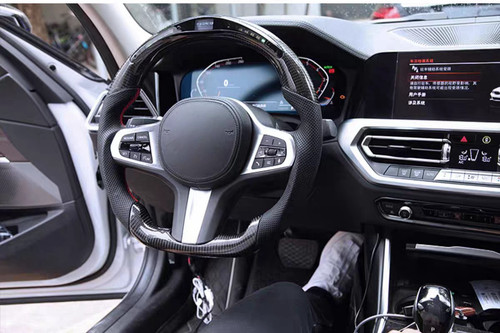 Carbon Fiber Steering Wheel For BMW X3 G01 X4 G02 X5 G05 X6 G06 X7 G07 W/Heated - Image 6