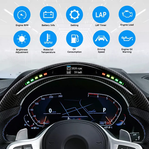 Carbon Fiber Steering Wheel For BMW X3 G01 X4 G02 X5 G05 X6 G06 X7 G07 W/Heated - Image 11