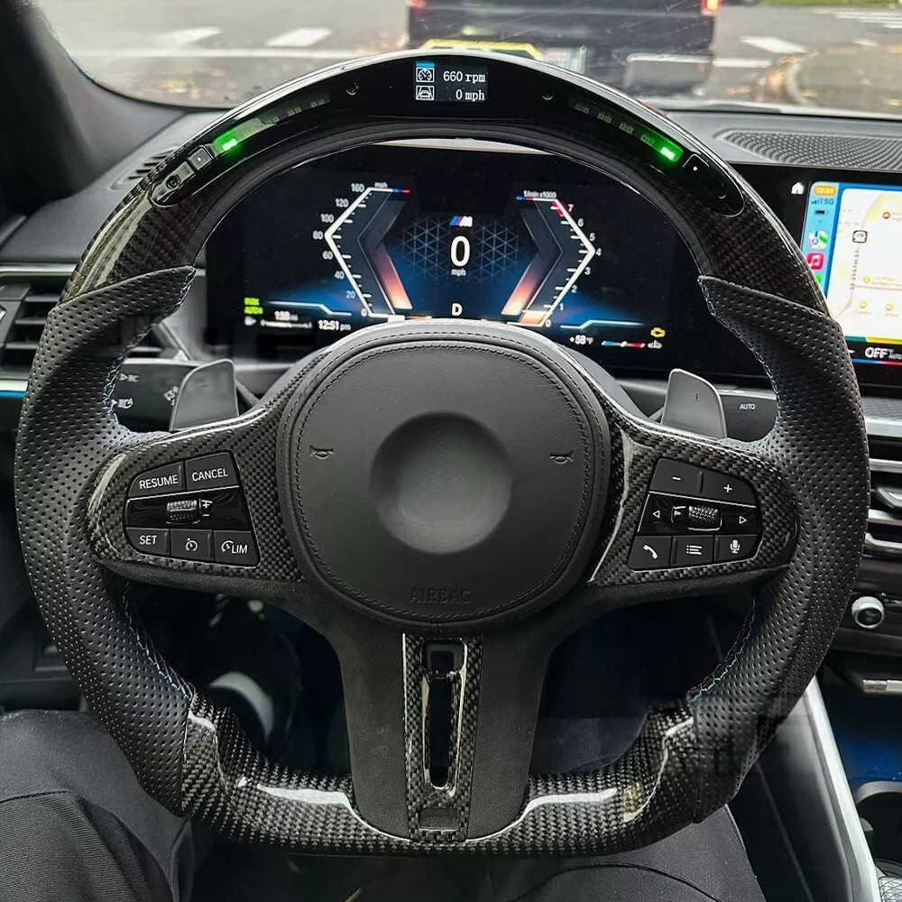 Carbon Fiber Steering Wheel For BMW X3 G01 X4 G02 X5 G05 X6 G06 X7 G07 W/Heated