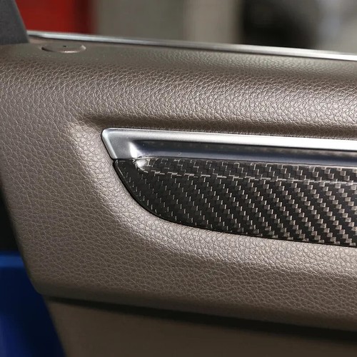 Real Carbon Fiber Interior Door Panel Decor Trim For Porsche Macan 2014-2023 US - Image 3