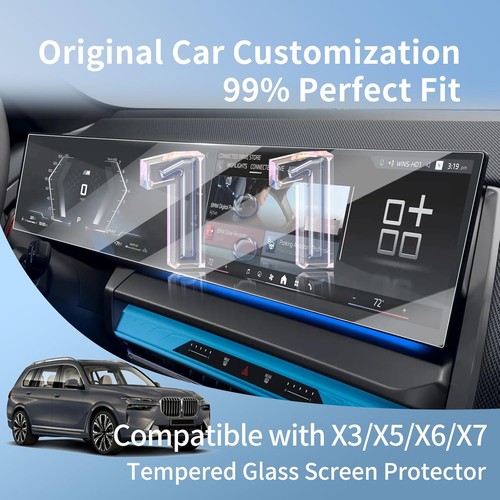 Curved Screen Protector Tempered Glass for 2026 BMW X3/X5/X6/X7 Interior Accesso - Image 2