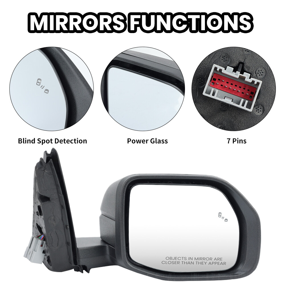 Passenger Right Side Mirror Heated Manual Fold for Ford Bronco Sport 2021-2024 - Image 3