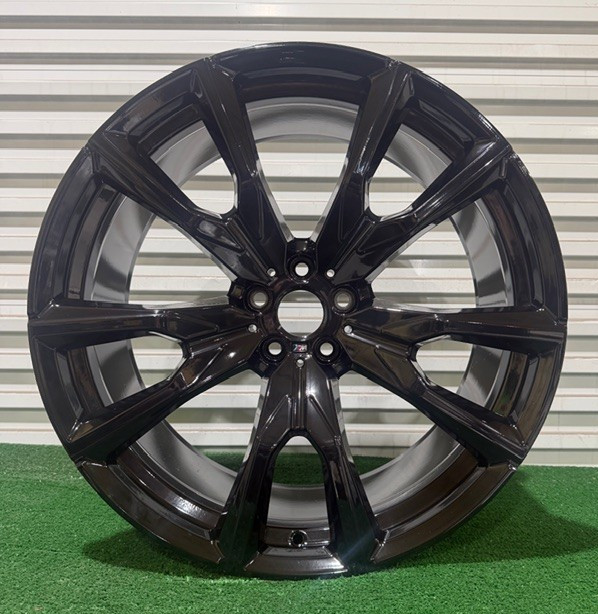 22" x 10.5" All Gloss Black Rear Factory OEM Alloy Wheel Rim 2019-2022 BMW X7