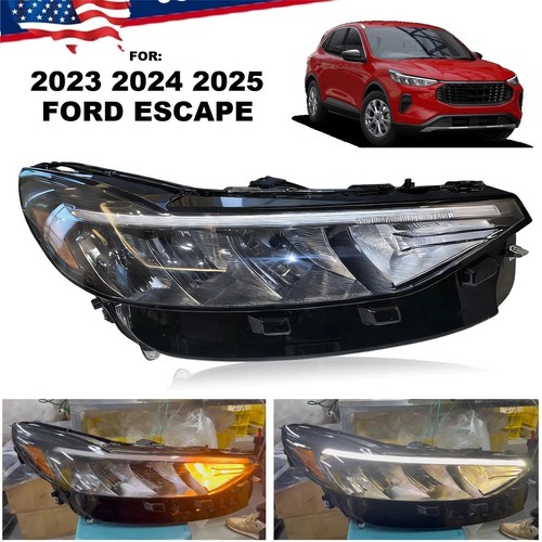 Right Passenger Side Headlight for 2023 2024 2025 Ford Escape New LED Headlamp - Image 2