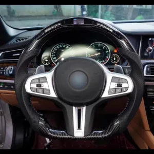 Carbon Fiber LED Steering Wheel For BMW M Sport X3 X4 X5 X6 X7 G01 G05 G30 M5 M8