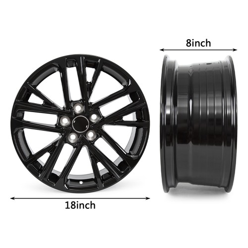 New 18" X 8" Replacement Alloy Wheel Rim for Toyota Camry 2018-2025 Black US - Image 2