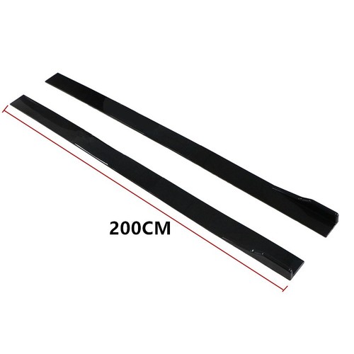 For Chevrolet Corvette C3 C4 C6 Front Bumper Lip Kit +78.7" Extension Side Skirt - Image 5