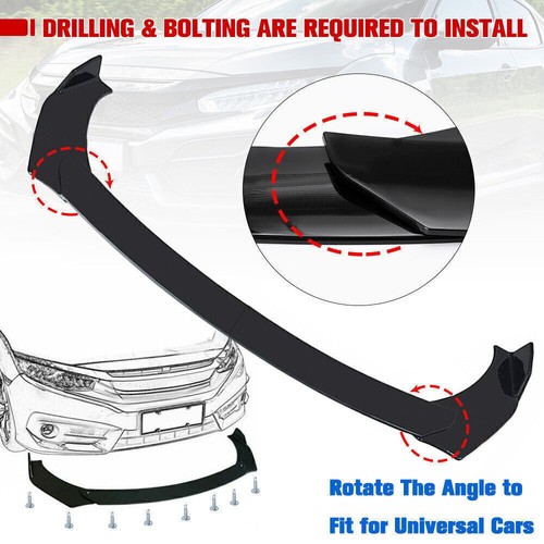For Chevrolet Corvette C3 C4 C6 Front Bumper Lip Kit +78.7" Extension Side Skirt - Image 6