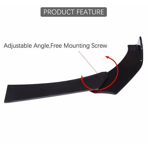 For Chevrolet Corvette C3 C4 C6 Front Bumper Lip Kit +78.7" Extension Side Skirt - Image 7