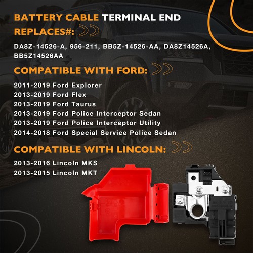 Ford Positive Battery Cable Terminal End For 2013-19 For Ford Explorer Taurus Lincoln MKT - Image 2