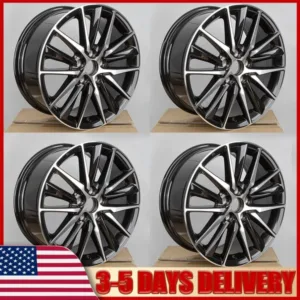 Set of 4 New 18 Inch Wheel Rim Replacement For Toyota Camry 2018-2022 Black Rim