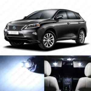 21 x White LED Interior Light Package For 2010 - 2015 Lexus RX350 RX450h + TOOL