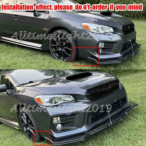 For Subaru WRX STI 15-21 Carbon Fiber Front Bumper Lip Spoiler Splitter Body Kit - Image 2