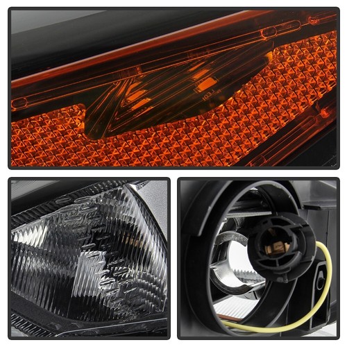 For 2015-2018 Ford Focus Black Bezel w/Bulb w/o LED DRL Halogen Headlights LH+RH - Image 6
