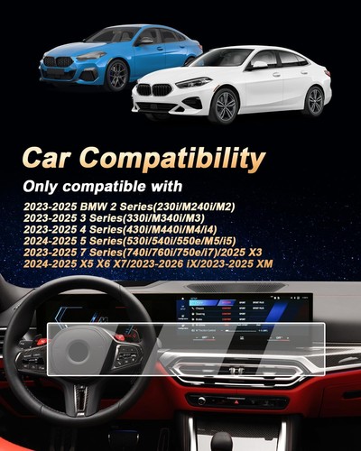 Screen Protector Tempered Glass for BMW X5 X6 X7 2024–2027 5 Series 2025–2027 X3 - Image 2