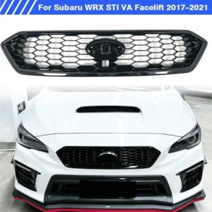 ABS Gloss Black Front Bumper Grille Upper Grill For Subaru WRX/WRX STI 2017-2021