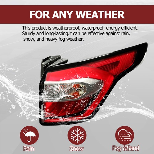 For Ford Escape 2017-2019 Tail Light Brake Lamp w/Blub Right Passenger Side - Image 2