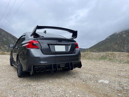 Rear Bumper Lip Spats Winglet Splitter Diffuser Aprons Fit 15-21 Subaru WRX STI - Image 3