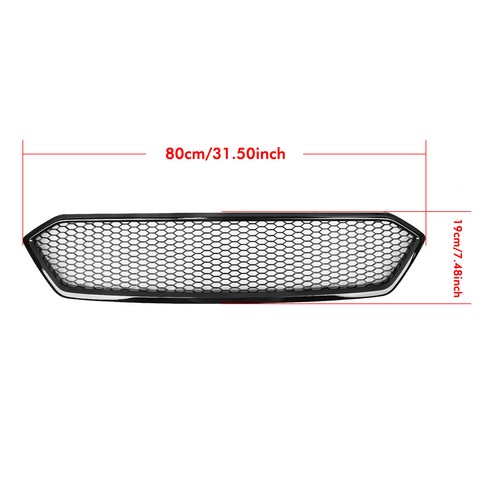 Front Bumper Grille Mesh Grill For Subaru Impreza WRX STI 2018-2021 Gloss Black - Image 14