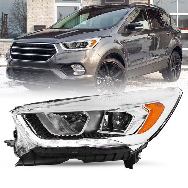 Projector Headlight Assembly DRL Set Left Driver Side Escape 2017 2018 2019