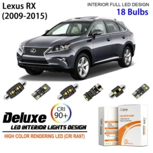 LED Interior Light Kit for Lexus RX 270 350 450 2009-2015 White LED Light Bulbs