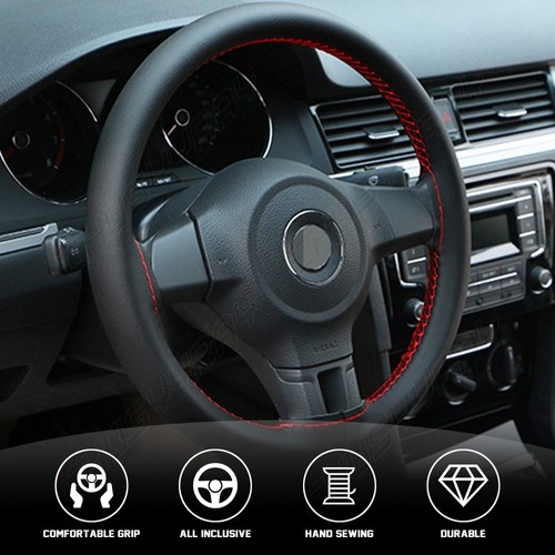 14.5‘’-15" Steering Wheel Cover Leather For Honda Civic / Accord / CR-V - Image 5