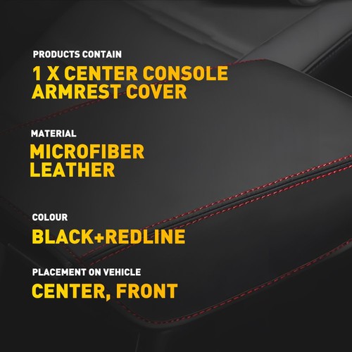 Leather Center Console Armrest Lid Cover Replacement For 2017-2022 Honda CR-V - Image 3