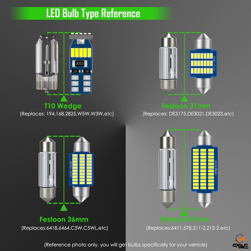 20x White Canbus Interior LED Light Bulb Package For 2004-2009 Lexus RX330 RX350 - Image 2