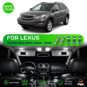 20x White Canbus Interior LED Light Bulb Package For 2004-2009 Lexus RX330 RX350