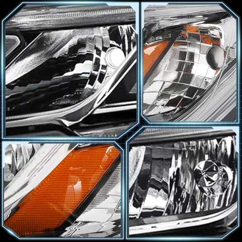 For 2015 2016 Honda CR-V CRV 4Door Halogen w/LED DRL Headlights Assembly Set - Image 4