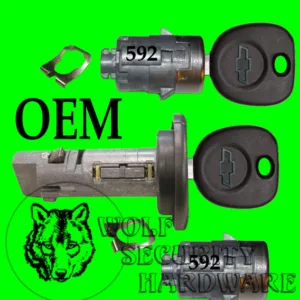 2002 Silverado Others Ignition Switch Lock Cylinder & Door Lock Set 2 Chevy Key