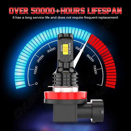 For Toyota Prius 2010-2012 2013 2014 2015 LED Headlights H11 Low Beam Bulbs Kit - Image 6