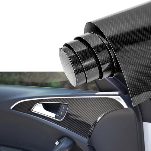 Carbon Fiber Vinyl Wrap Film Interior Control Decals Panel Car Parts Stickers BL - Image 3