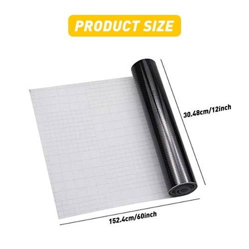 Carbon Fiber Vinyl Wrap Film Interior Control Decals Panel Car Parts Stickers BL - Image 6