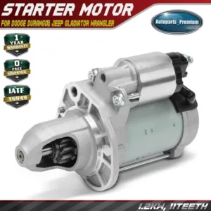 Starter Motor for Dodge Durango Jeep Wrangler Grand Cherokee 1.2kw 12V CW 11-T
