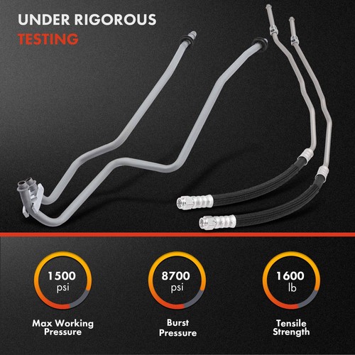 2x Inlet and Outlet(Upper) & Lower Transmission Oil Cooler Line for Jeep Liberty - Image 3