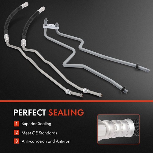 2x Inlet and Outlet(Upper) & Lower Transmission Oil Cooler Line for Jeep Liberty - Image 6