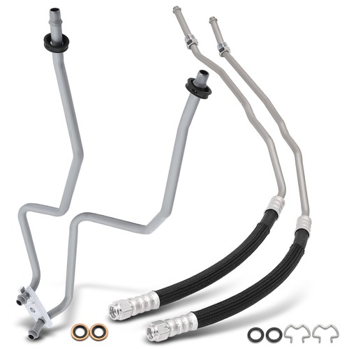 2x Inlet and Outlet(Upper) & Lower Transmission Oil Cooler Line for Jeep Liberty - Image 9