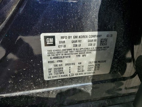 Passenger Side View Mirror Without Surround View Fits 20-24 ENCORE GX 760689 - Image 15