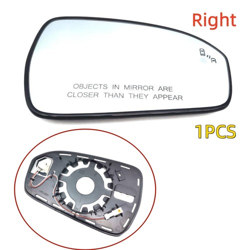 Passenger Side Mirror Glass Heated w/Blind Spot Detect For 2013-2020 Ford Fusion - Image 2
