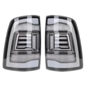for 4th Gen Dodge Ram 1500 2500 3500 2009-2018 LED Tail Lights Clear Rear Light