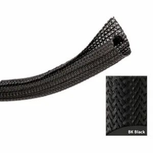 1/2" Black Ultra Split Wrap Wire Loom - 10 Feet wiring harness heat resistant