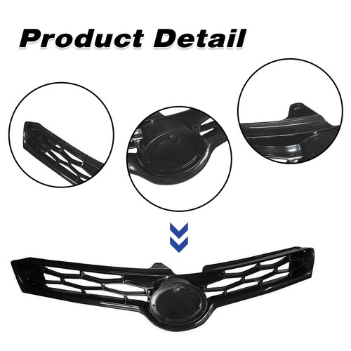 For 2014 2015 2016 Toyota Corolla S Front Upper Lower Bumper Grill Grille 2pcs - Image 3